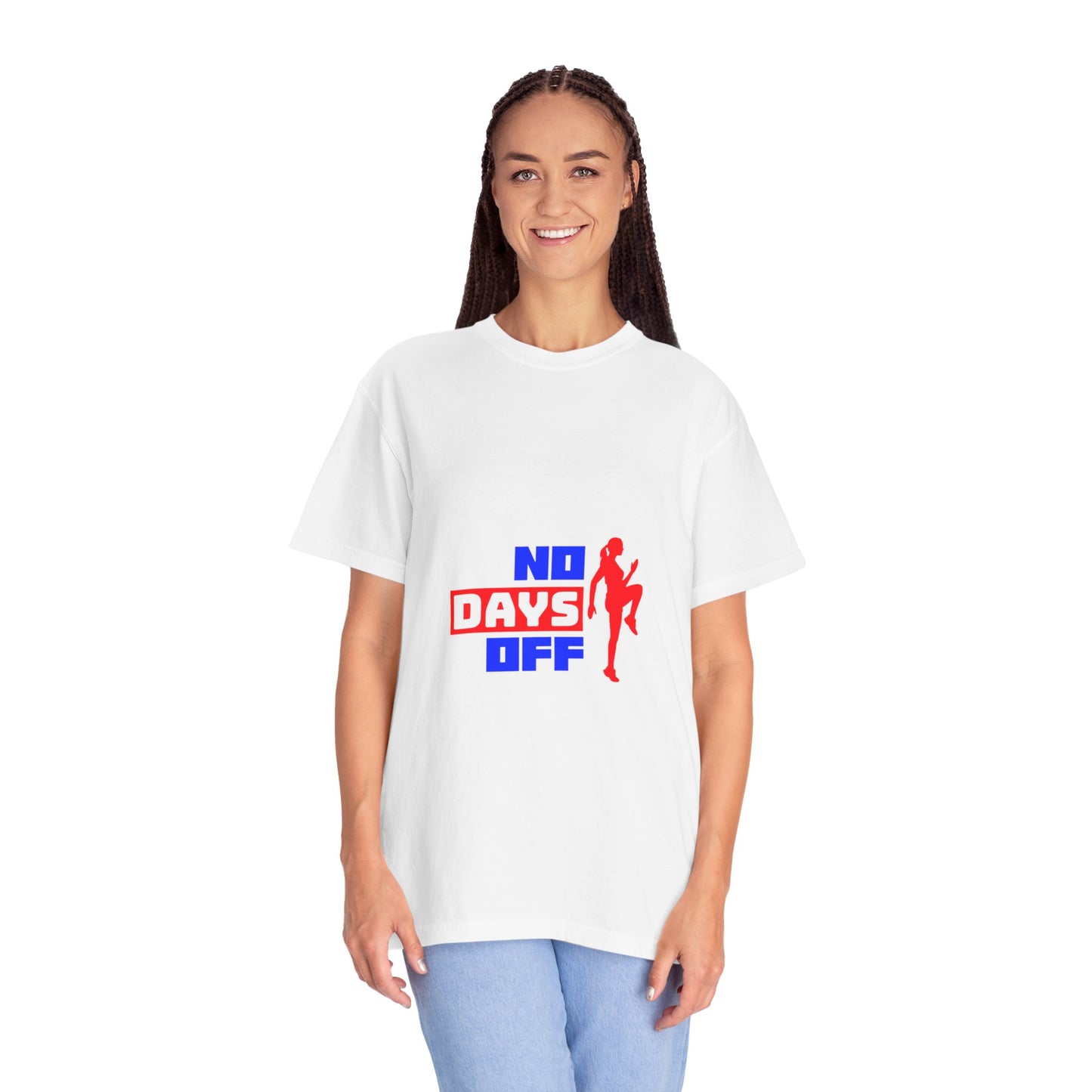Cotton Tee - No Days Off Unisex Garment-Dyed T-shirt