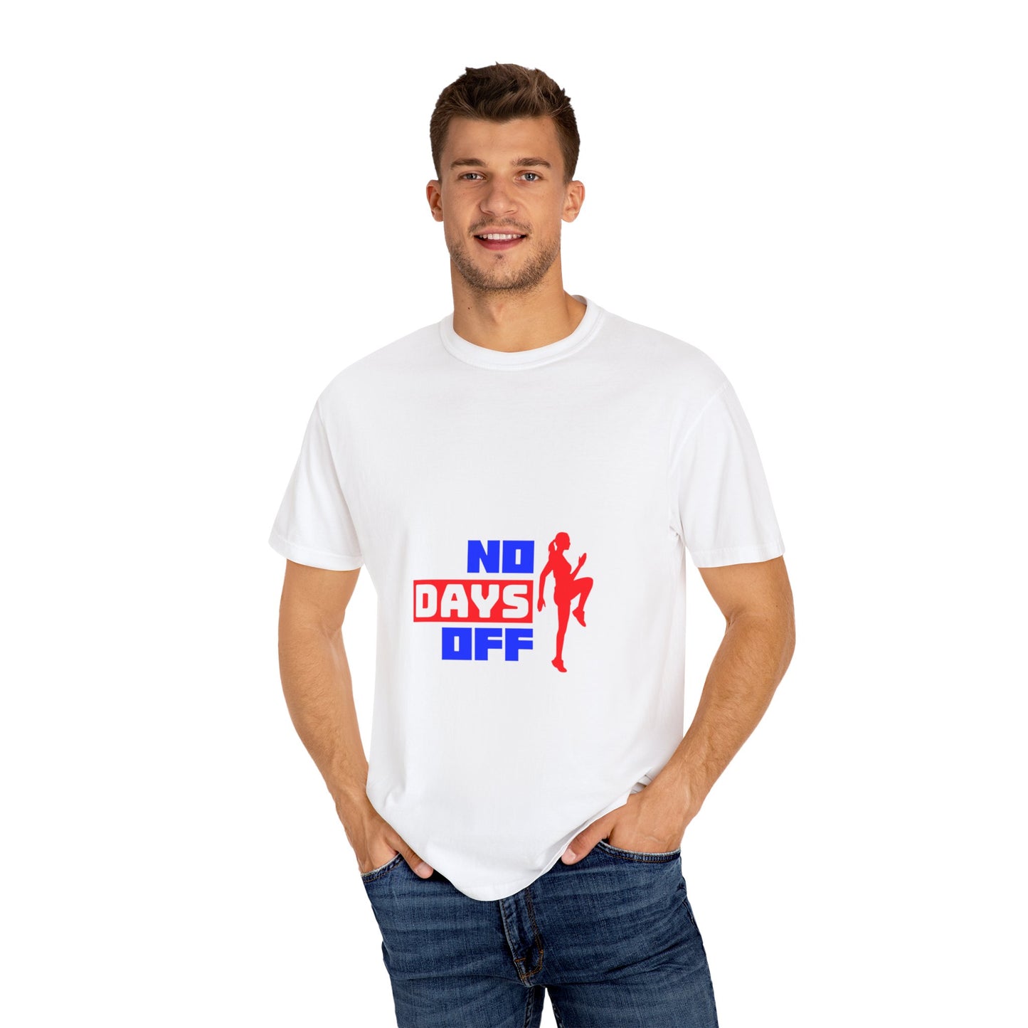 Cotton Tee - No Days Off Unisex Garment-Dyed T-shirt