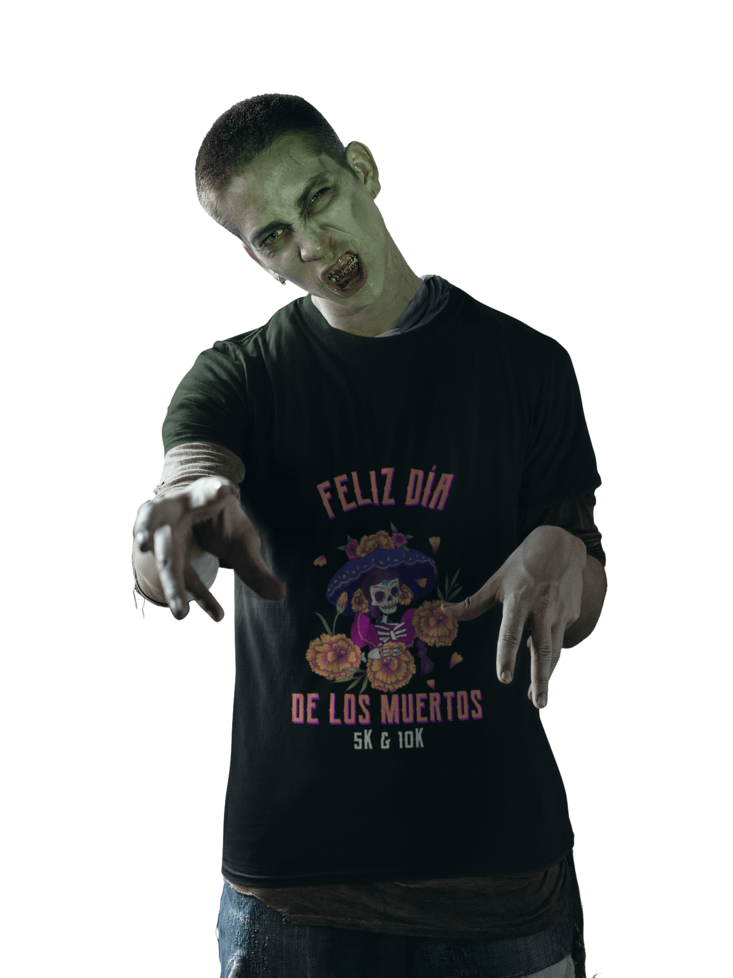 Día de los Muertos Virtual 5K & 10K – Halloween Day of the Dead Race Supporting Charity - Pace for Change