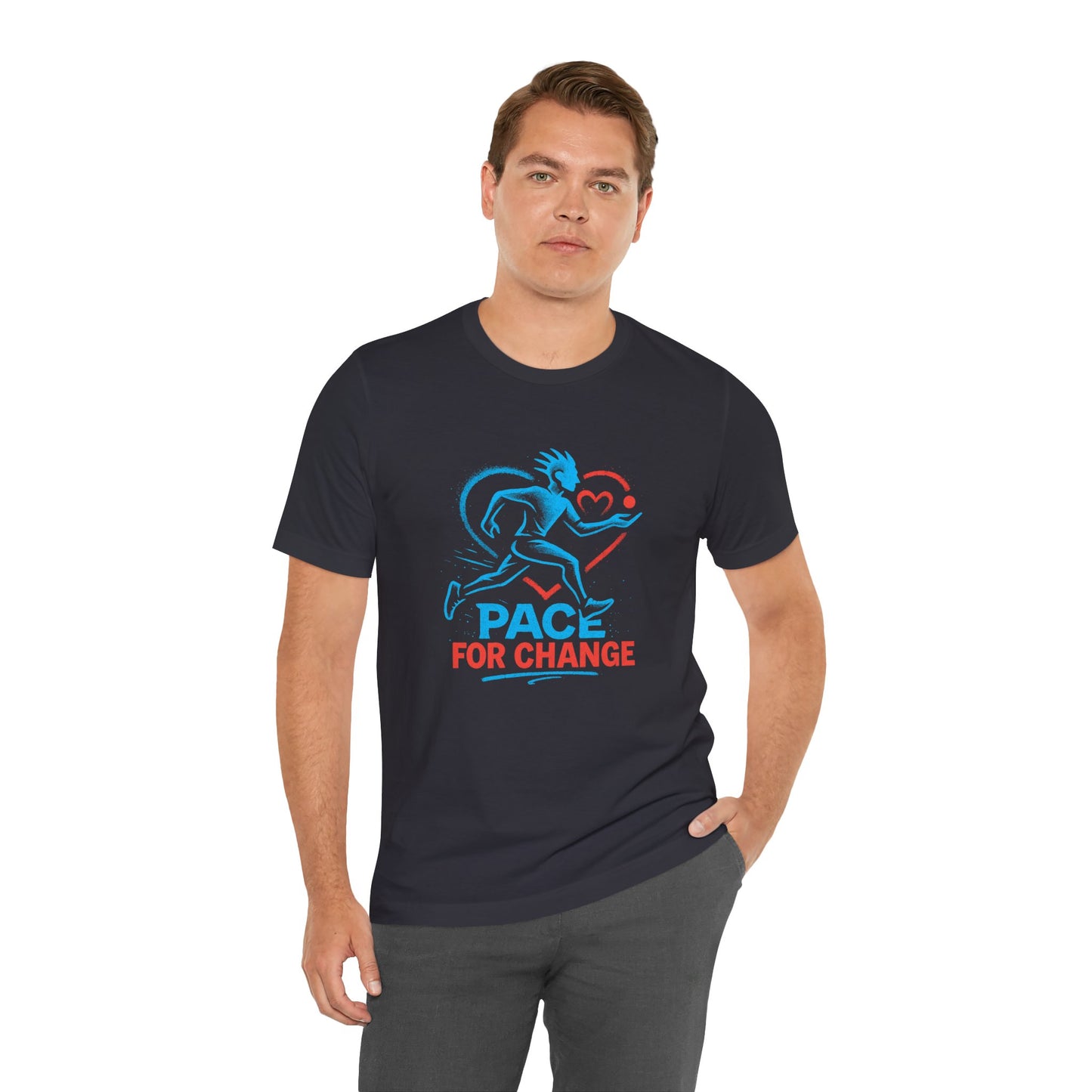 Dynamic Fitness Tee for Change | Unisex Short Sleeve T-Shirt, Workout Shirt, Running Tee, Activewear, Charity Event Gear