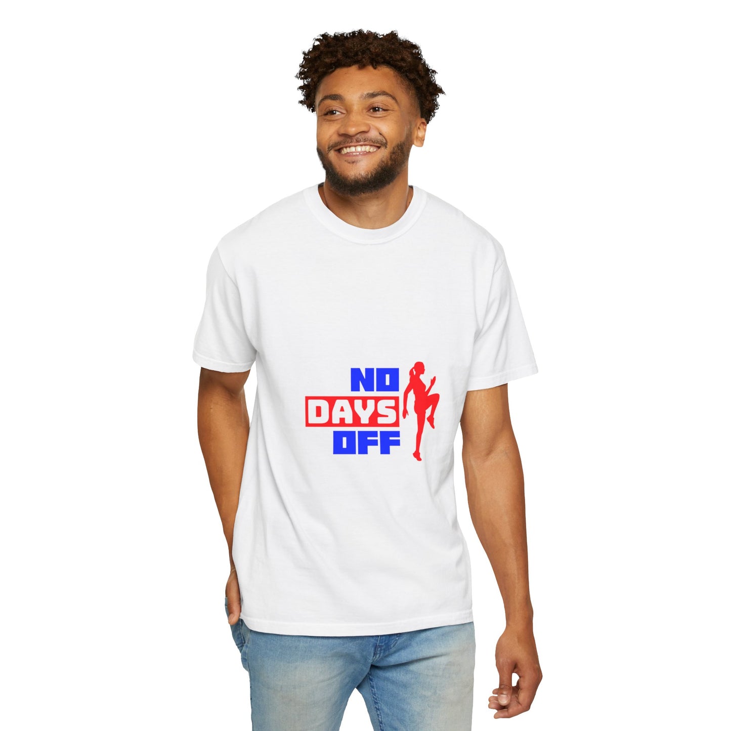 Cotton Tee - No Days Off Unisex Garment-Dyed T-shirt