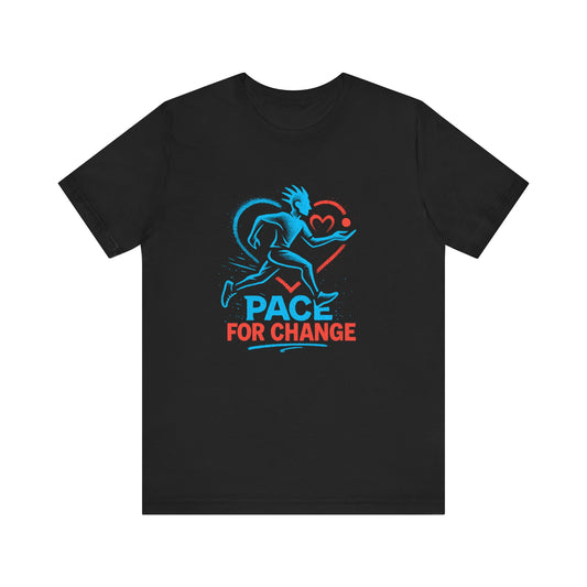 Dynamic Fitness Tee for Change | Unisex Short Sleeve T-Shirt, Workout Shirt, Running Tee, Activewear, Charity Event Gear